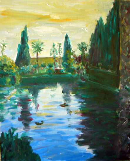 Reales Alcázares Sevilla Oil Canvas Landscaping