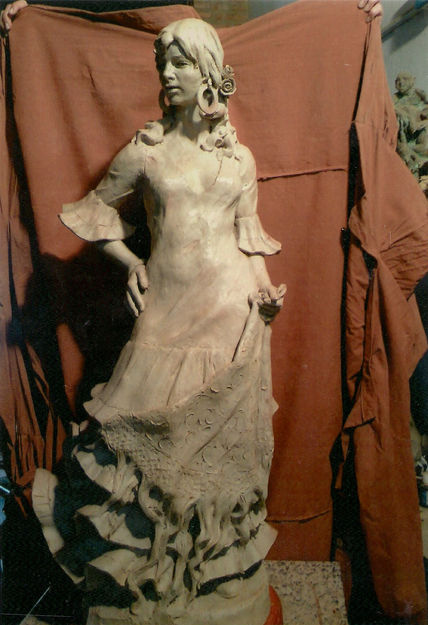 Flamenca posando