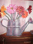 "Flores con latón"
