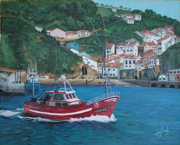 Cudillero Óleo Lienzo Paisaje