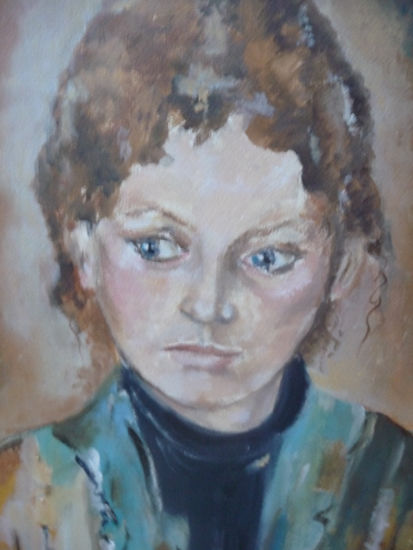 La duda Oil Canvas Portrait