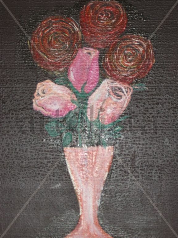 JARRON CON FLORES