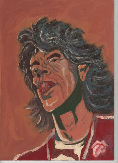 Mick Jagger Acrylic Panel Portrait