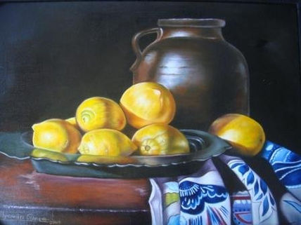 Limones y jarra