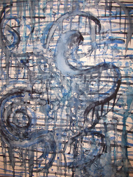 Monocromo azul iii