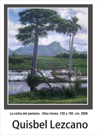 La ceiba del pantano Oil Canvas Landscaping