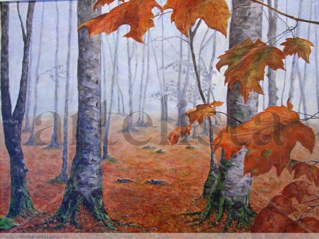 Otoño en el Montseny Oil Canvas Landscaping