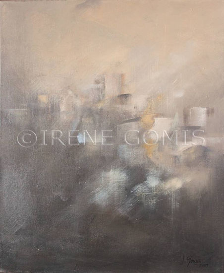 TRAS EL CRISTAL  (IRENE GOMIS) Media Mixta Lienzo Paisaje