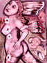 maja con flores