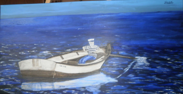 el pescador Acrylic Canvas Marine Painting