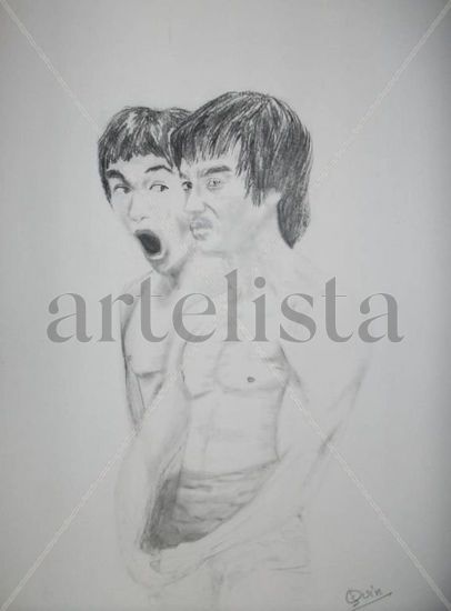 BRUCE LEE Charcoal