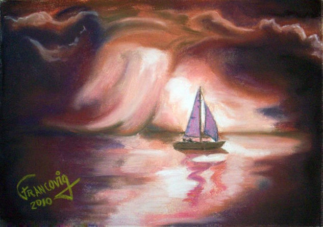 Tormentoso Pastel Paper Marine Painting