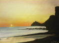 atardecer en el cabo de gata