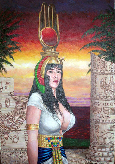 Cleopatra Acrylic Canvas Figure Painting