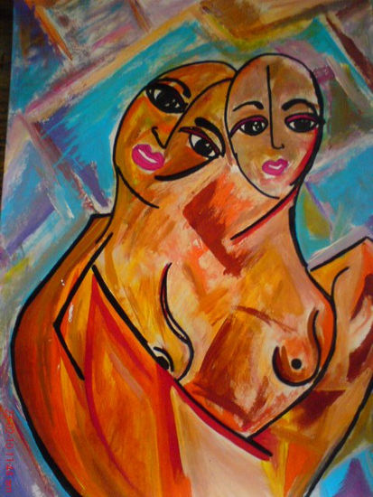 .. MI AMOR, MI BUEN AMOR... Acrylic Canvas Nude Paintings