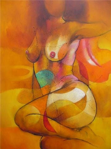 EL ESPEJO Oil Canvas Nude Paintings