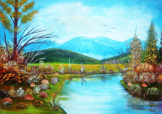 Paisaje#15 Oil Canvas Landscaping