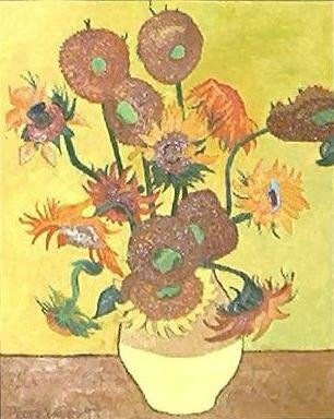 Los girasoles de Van Gogh Oil Canvas Floral Painting