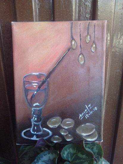 78-GOTAS Oil Canvas Figure Painting