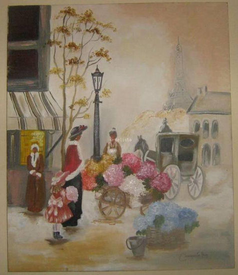 Calles de Paris 2 Oil Canvas Landscaping