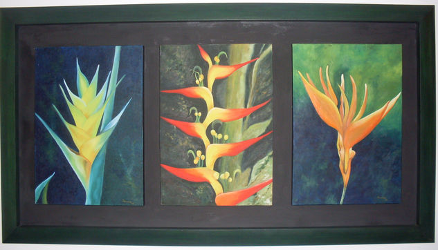 MI TIERRA Óleo Lienzo Floral
