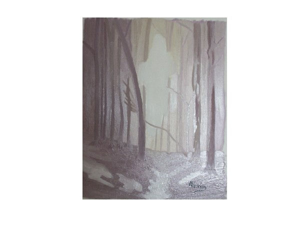 bosque con niebla