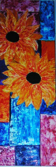 girasoles Oil Canvas Floral Painting