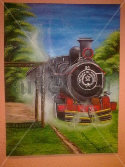 Ferrocarril. Oil Canvas Landscaping