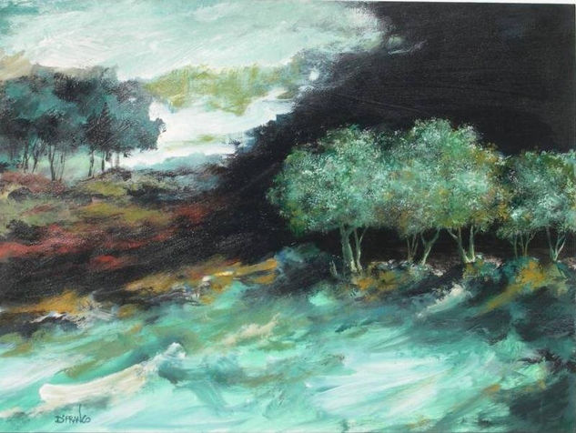 VERDE AMANECER Acrylic Canvas Landscaping