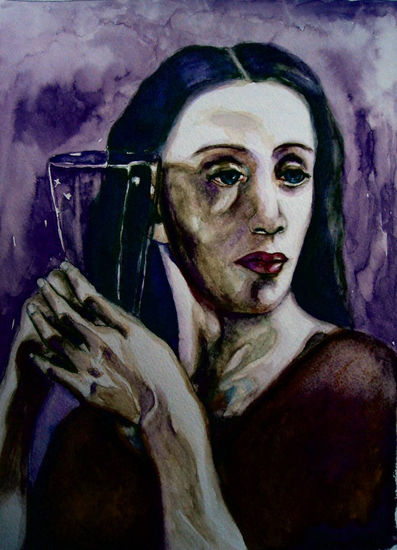 VIOLETA Watercolour Paper Figure Painting