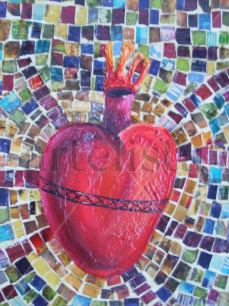 Corazon y mosaico.