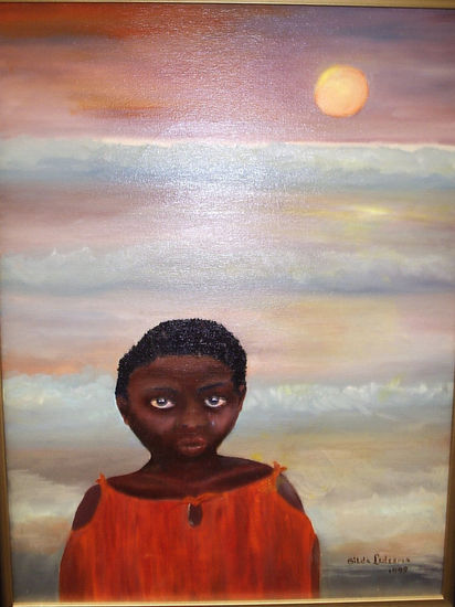 negrito Oil Canvas Portrait