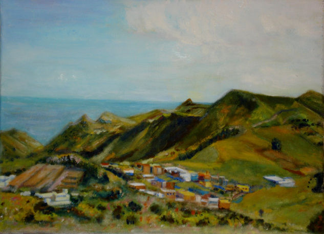 Paisaje de La Gomera Oil Canvas Landscaping