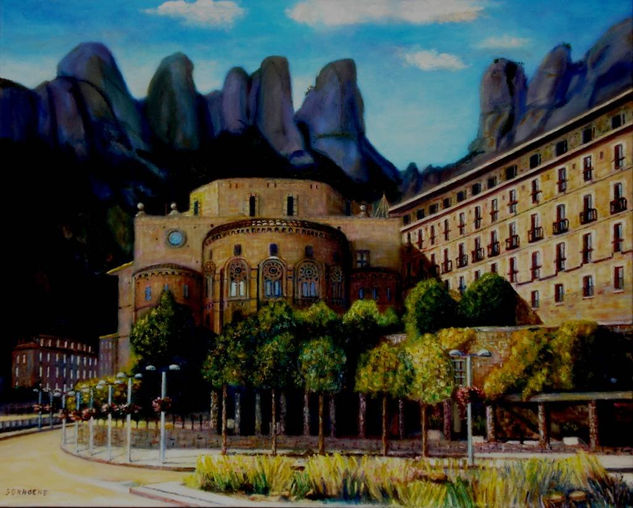 Paisaje de Montserrat Oil Canvas Landscaping