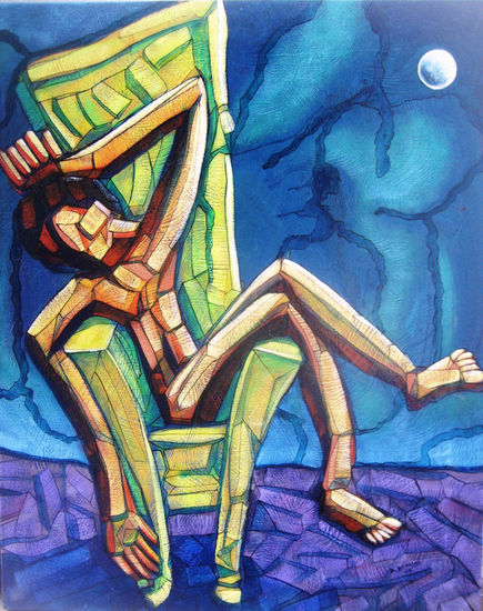 PEREZA Acrylic Canvas Figure Painting