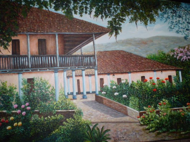 Edo. Mérida Mixed media Canvas Landscaping