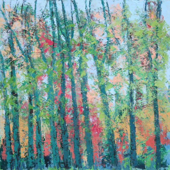 Bosque rojo Oil Canvas Landscaping