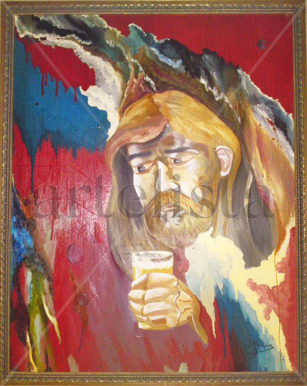 Autorretrato con Cerveza
