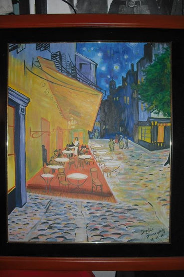 El cafe,vincent van gogh Oil Canvas Landscaping