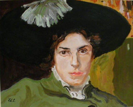 María con sombrero