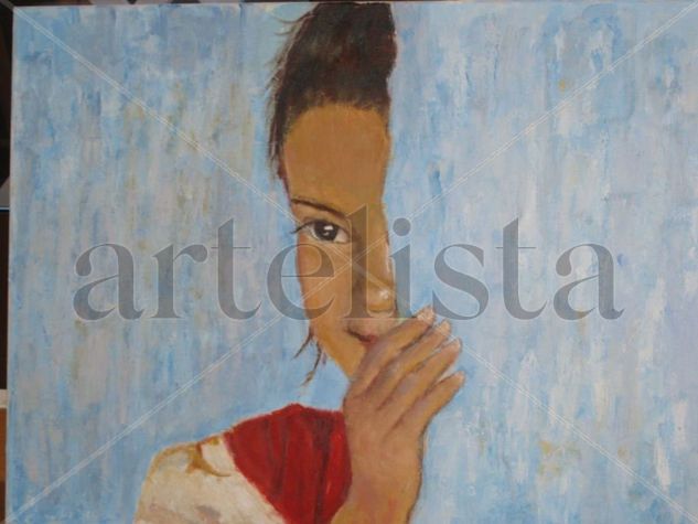 Muchacha india Oil Canvas Portrait