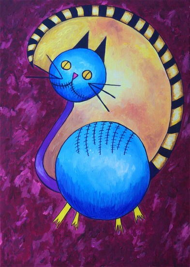 Locura Gatuna Acrylic Canvas Others