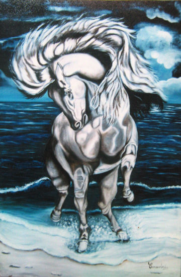 Furia Blanca Oil Canvas Animals