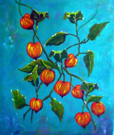 Physalis Acrylic Canvas Still Life Paintings