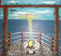 Tucan, mesa de azulejo