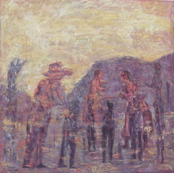 Pedro Páramo. Oil Canvas Figure Painting