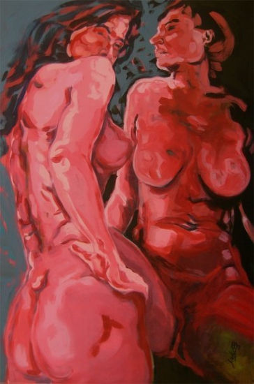 Marias B.C Acrylic Canvas Nude Paintings