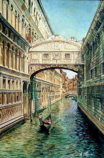 ponte dei sospiri Watercolour Paper Landscaping