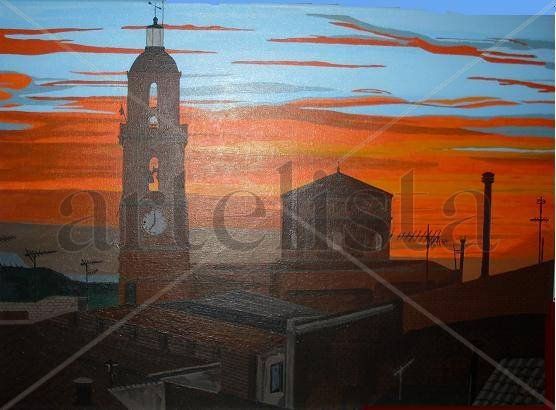 Puesta de Sol Acrylic Canvas Landscaping