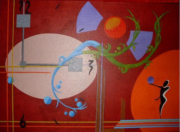 Jugando en el tiempo Acrylic Canvas Others